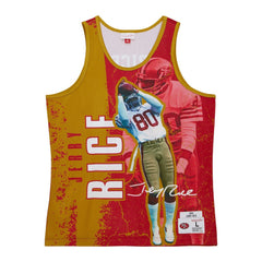 Jerry Rice San Francisco 49ers 1994 Player Burst Tank Top - Scarlet Tops