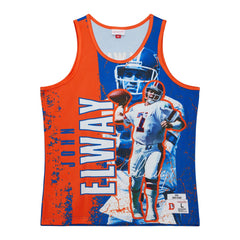 John Elway Denver Broncos 1994 Player Burst Tank Top - Royal Tops