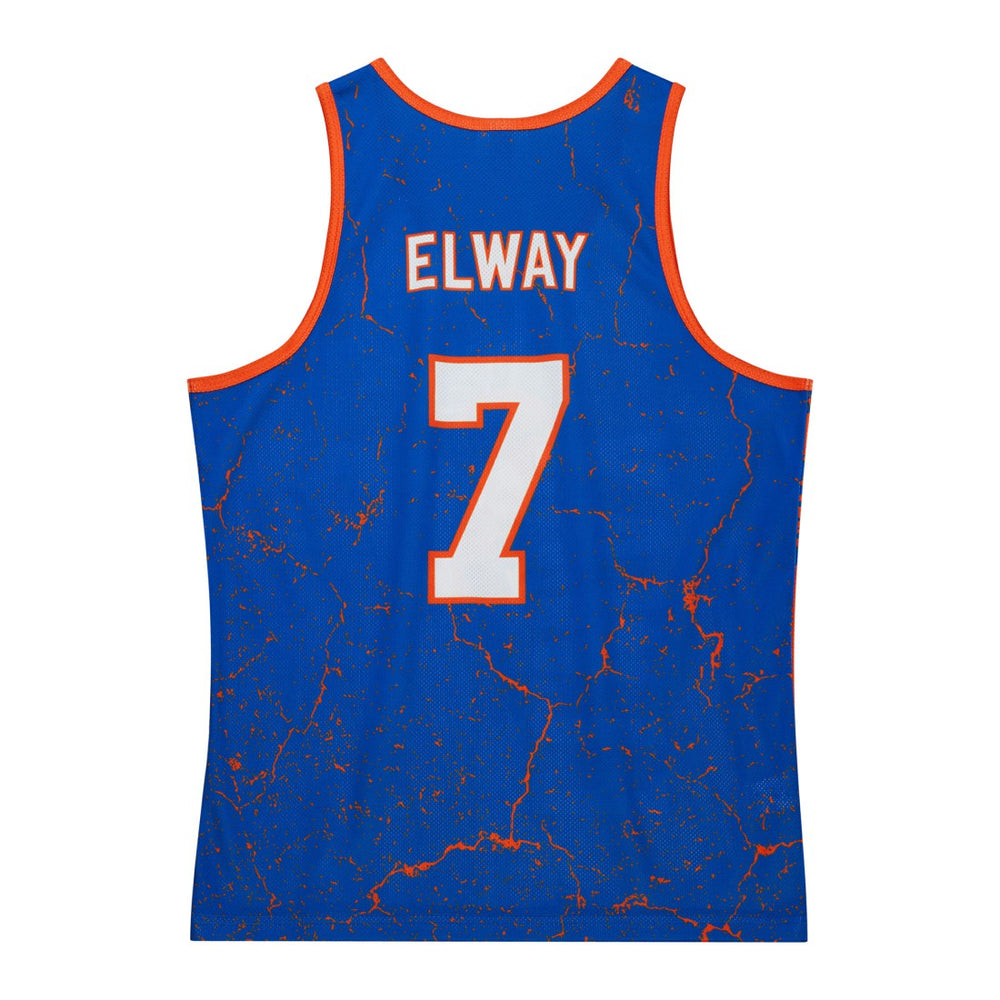 John Elway Denver Broncos 1994 Player Burst Tank Top - Royal Tops