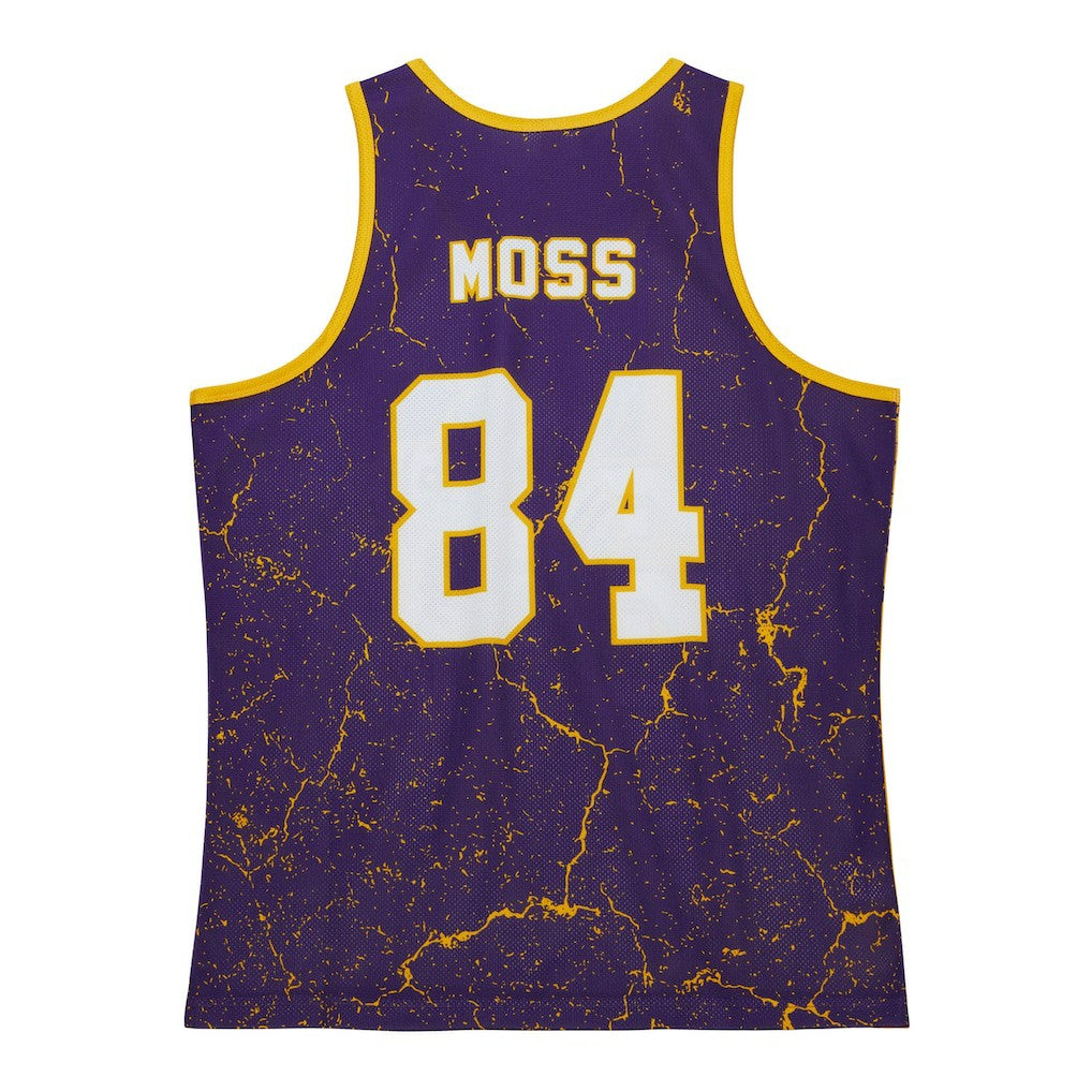 Randy Moss Minnesota Vikings 1998 Player Burst Tank Top - Purple Tops