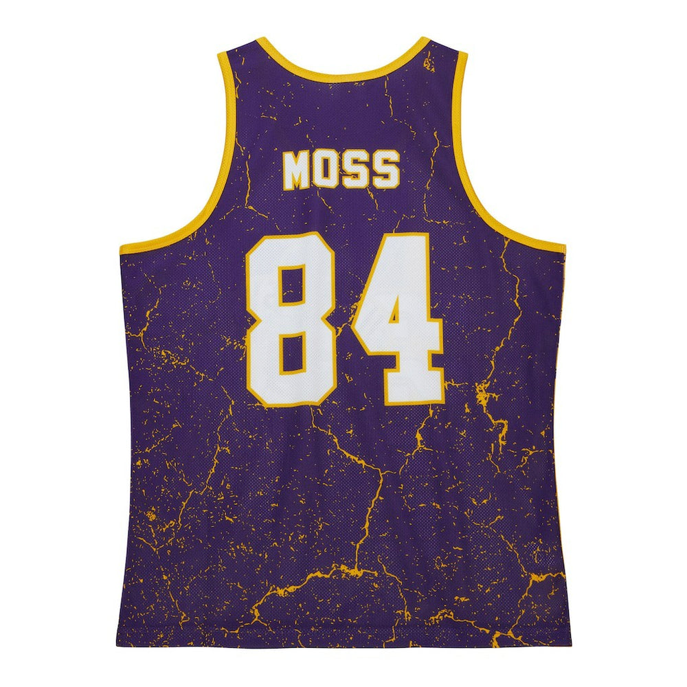 Randy Moss Minnesota Vikings 1998 Player Burst Tank Top - Purple Tops