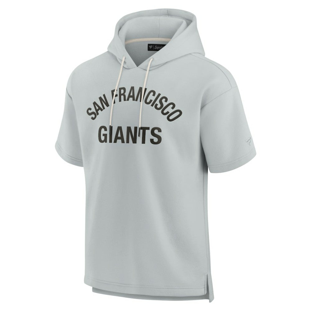 San Francisco Giants Fanatics Unisex Elements Super Soft Fleece Short Sleeve Pullover Hoodie - Gray Hoodies