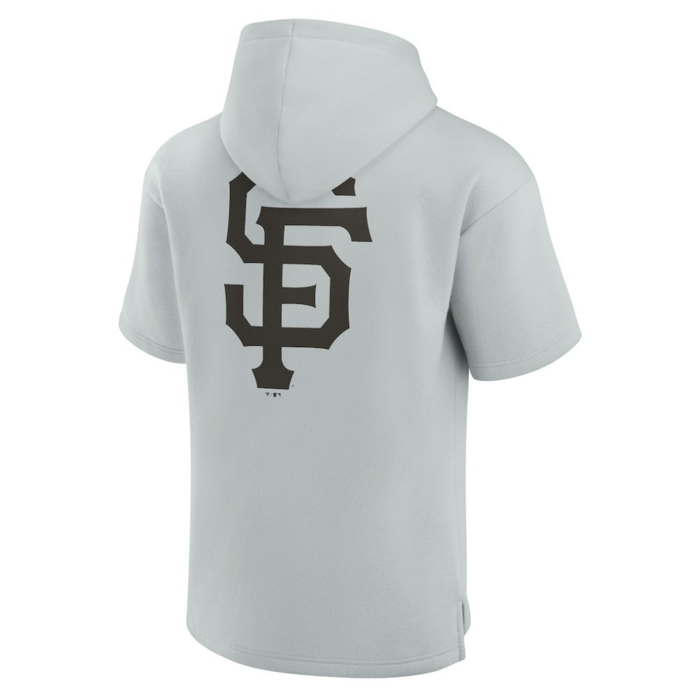 San Francisco Giants Fanatics Unisex Elements Super Soft Fleece Short Sleeve Pullover Hoodie - Gray Hoodies