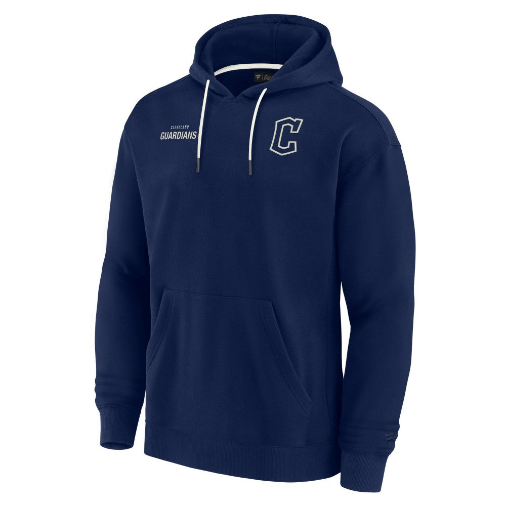 Cleveland Guardians Fanatics Unisex Elements Super Soft Fleece Pullover Hoodie - Navy Hoodies