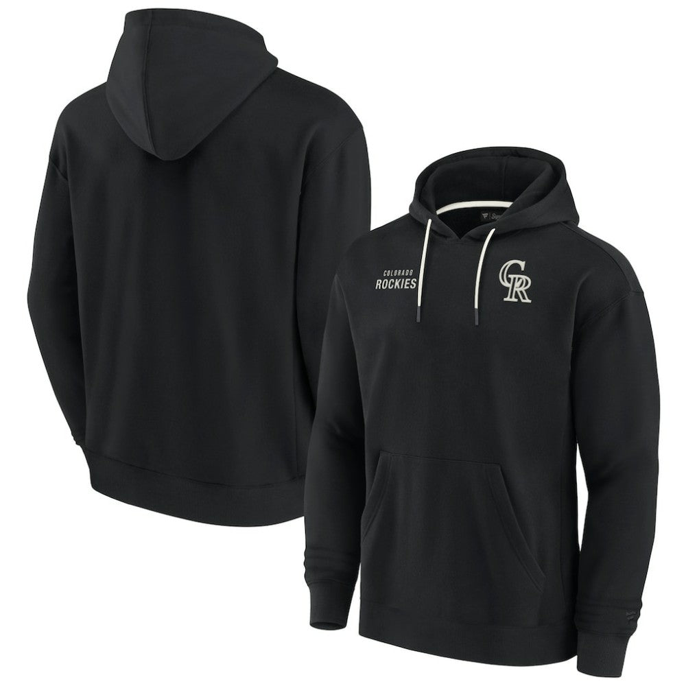 Colorado Rockies Fanatics Unisex Elements Super Soft Fleece Pullover Hoodie - Black Hoodies