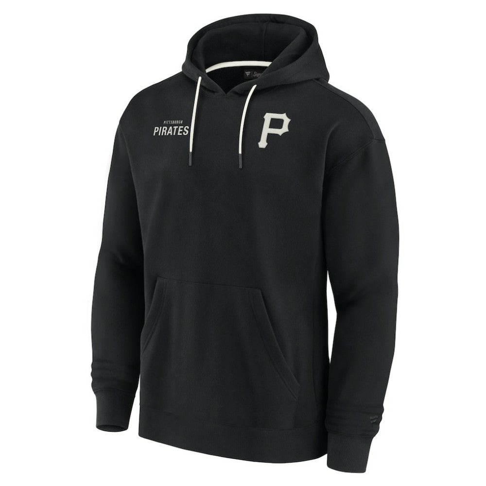 Pittsburgh Pirates Fanatics Unisex Elements Super Soft Fleece Pullover Hoodie - Black Hoodies