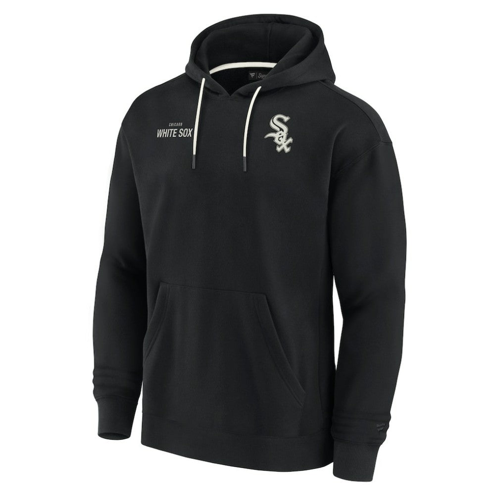 Chicago White Sox Fanatics Unisex Elements Super Soft Fleece Pullover Hoodie - Black Hoodies