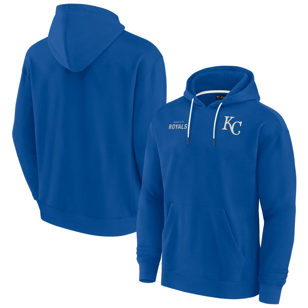 Kansas City Royals Fanatics Unisex Elements Super Soft Fleece Pullover Hoodie - Royal Hoodies