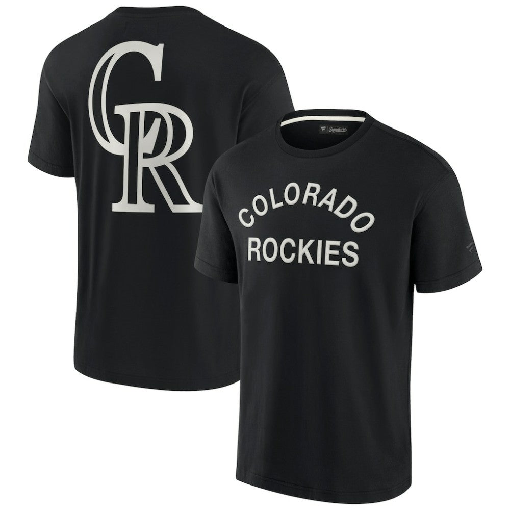 Colorado Rockies Fanatics Unisex Elements Super Soft Short Sleeve T-Shirt - Black T-shirts