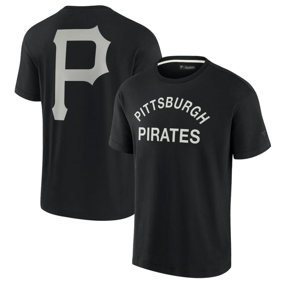 Pittsburgh Pirates Fanatics Unisex Elements Super Soft Short Sleeve T-Shirt - Black T-shirts