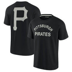 Pittsburgh Pirates Fanatics Unisex Elements Super Soft Short Sleeve T-Shirt - Black T-shirts
