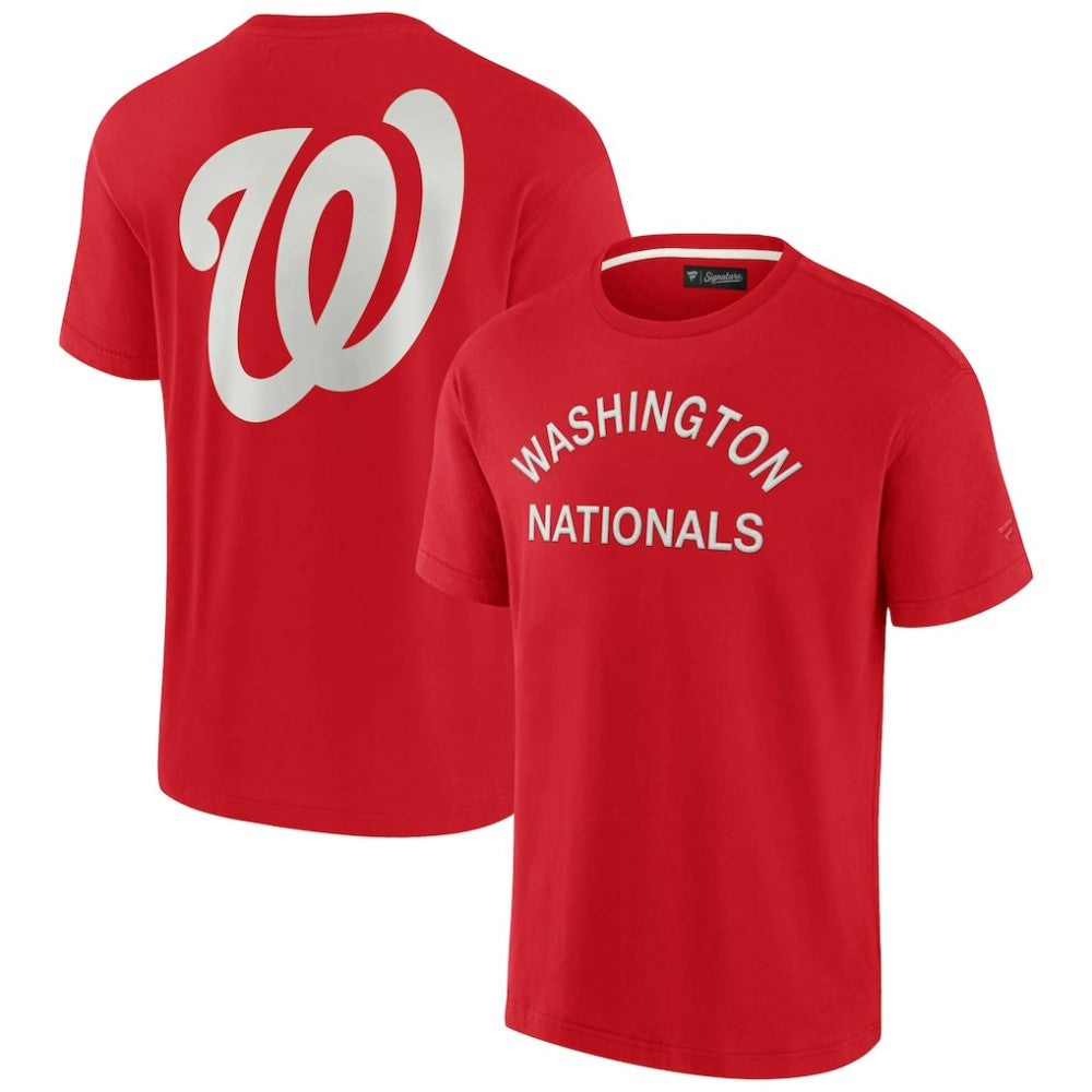 Washington Nationals Fanatics Unisex Elements Super Soft Short Sleeve T-Shirt - Red T-shirts