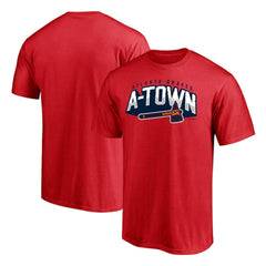 Atlanta Braves Hometown Collection Paint The Black T-Shirt - Red T-shirts