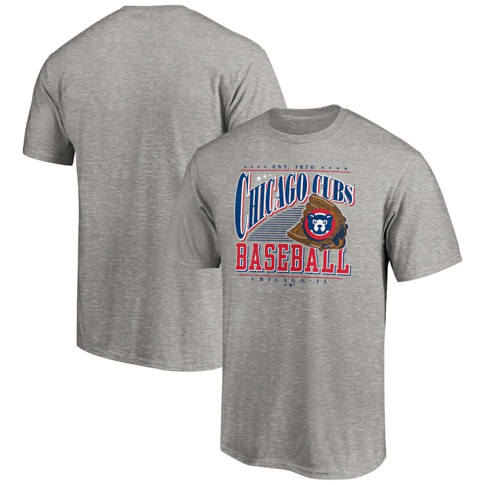 Chicago Cubs Cooperstown Collection Winning Time T-Shirt - Heather Gray T-shirts