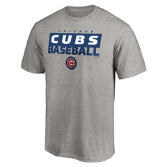 Chicago Cubs Gain Ground T-Shirt - Heather Gray T-shirts