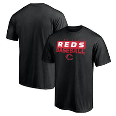 Cincinnati Reds Gain Ground T-Shirt - Black T-shirts
