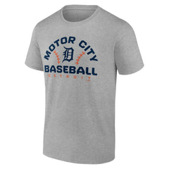 Detroit Tigers Team Go For Two T-Shirt - Heather Gray T-shirts