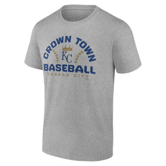 Kansas City Royals Team Go For Two T-Shirt - Heather Gray T-shirts