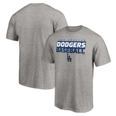 Los Angeles Dodgers Gain Ground T-Shirt - Heather Gray T-shirts