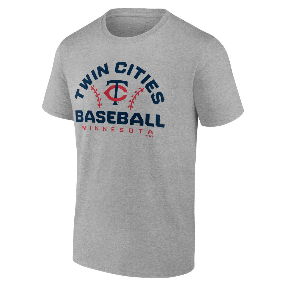Minnesota Twins Team Go For Two T-Shirt - Heather Gray T-shirts