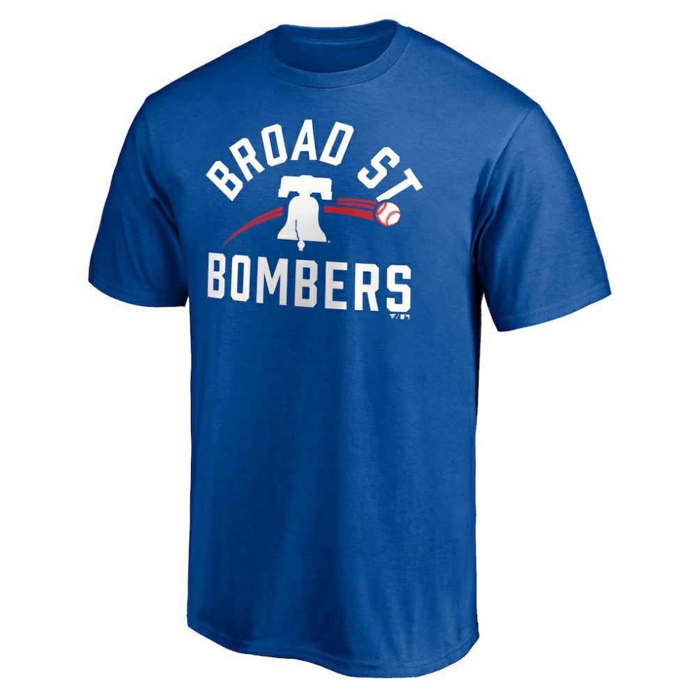 Philadelphia Phillies Paint the Black Broad Street Bombers T-Shirt - Royal T-shirts