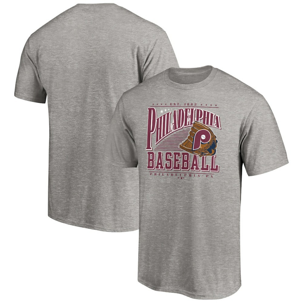 Philadelphia Phillies Cooperstown Collection Winning Time T-Shirt - Heather Gray T-shirts