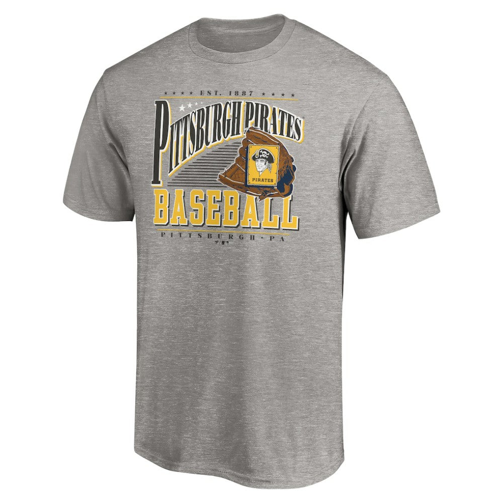 Pittsburgh Pirates Cooperstown Collection Winning Time T-Shirt - Heather Gray T-shirts