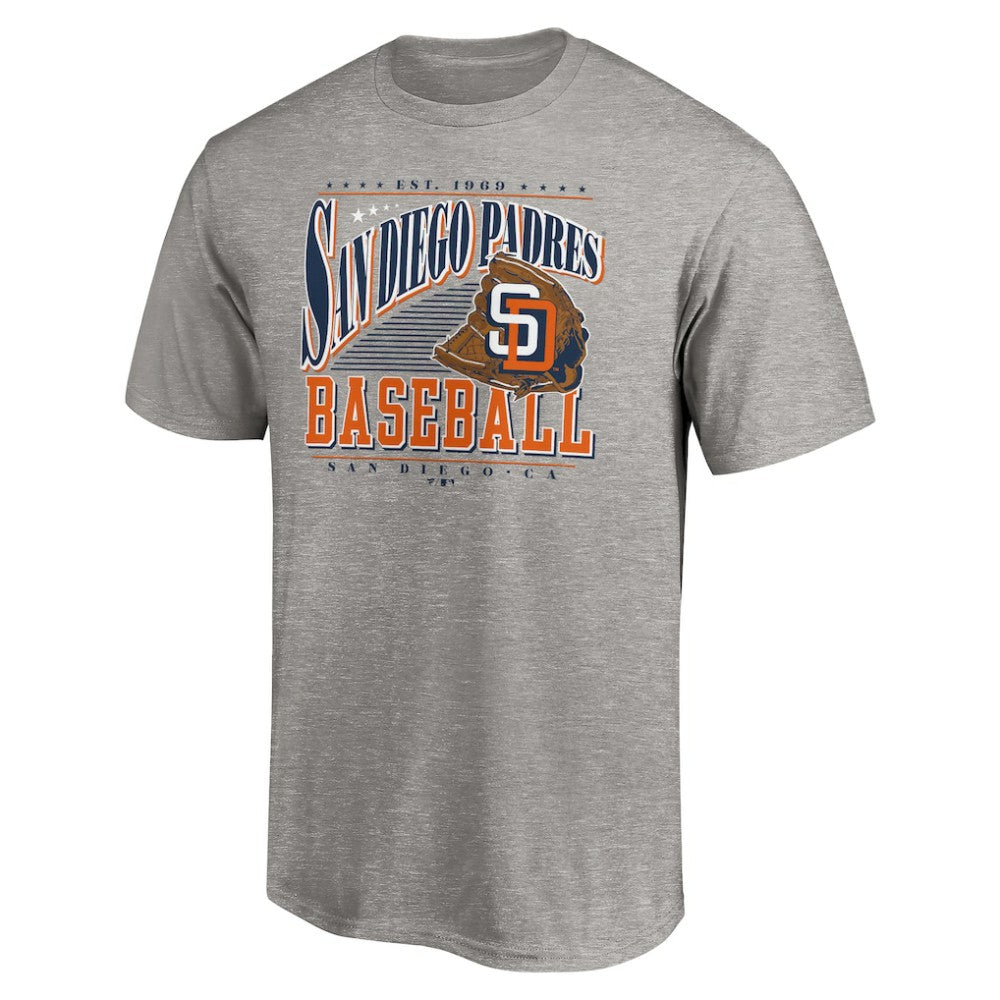 San Diego Padres Cooperstown Collection Winning Time T-Shirt - Heather Gray T-shirts