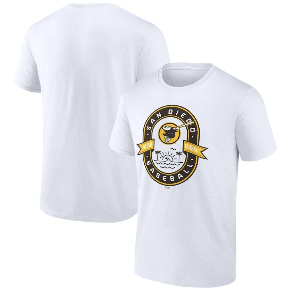 San Diego Padres Glory Bound Friar Faithful T-Shirt - White T-shirts