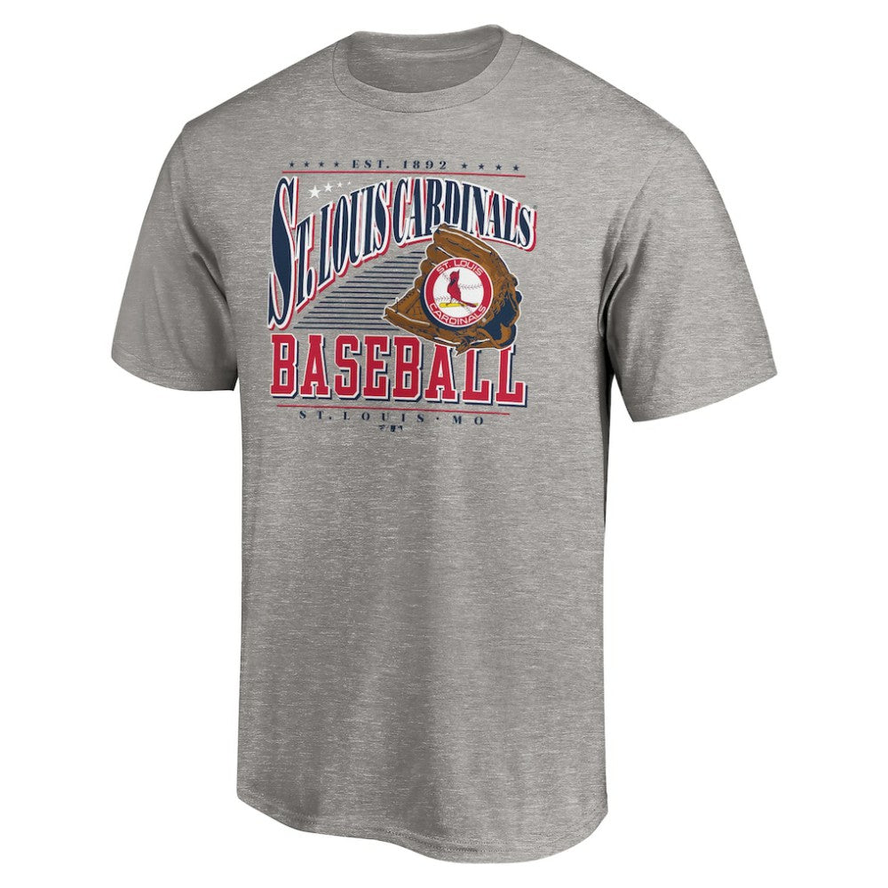 St. Louis Cardinals Cooperstown Collection Winning Time T-Shirt - Heather Gray T-shirts