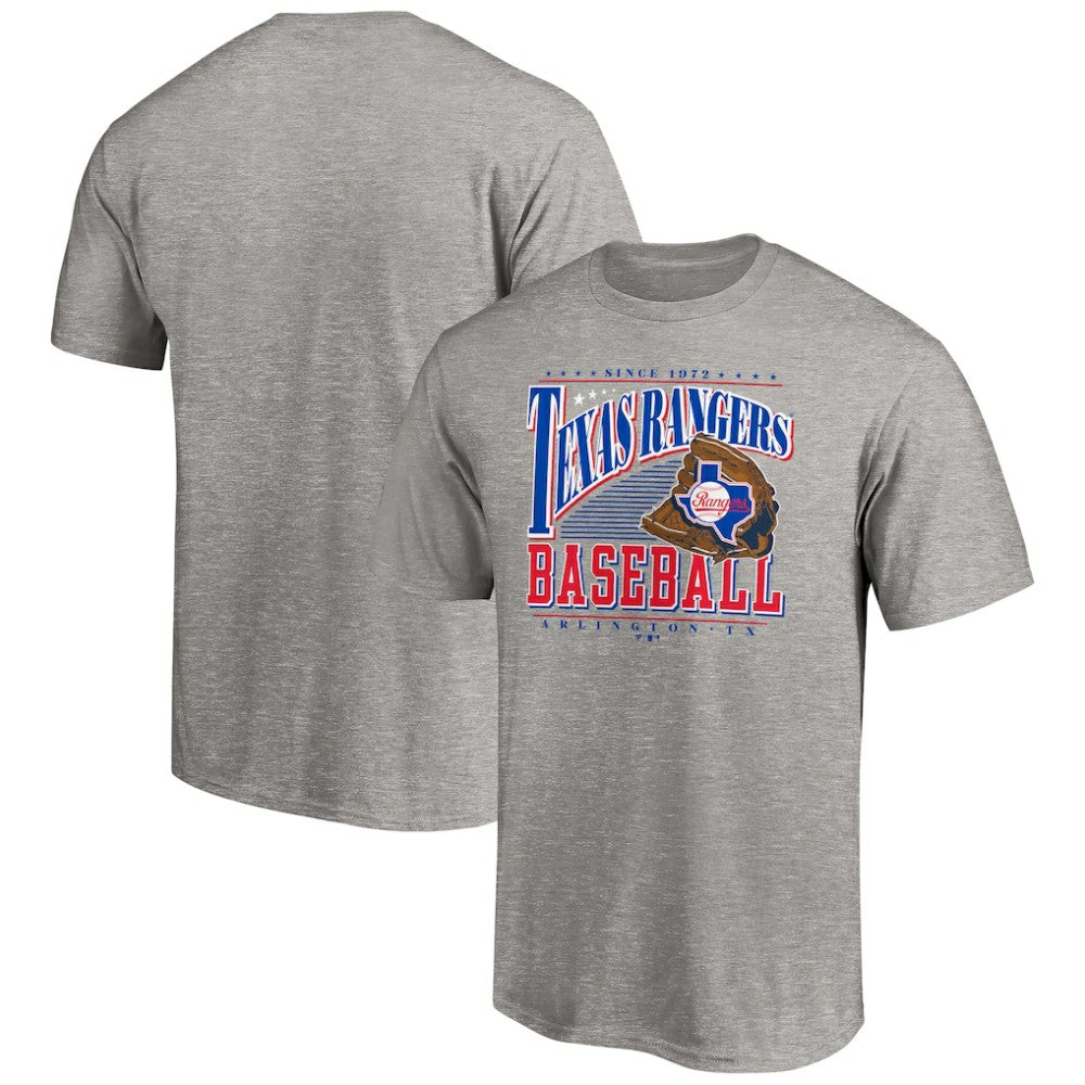 Texas Rangers Cooperstown Collection Winning Time T-Shirt - Heather Gray T-shirts