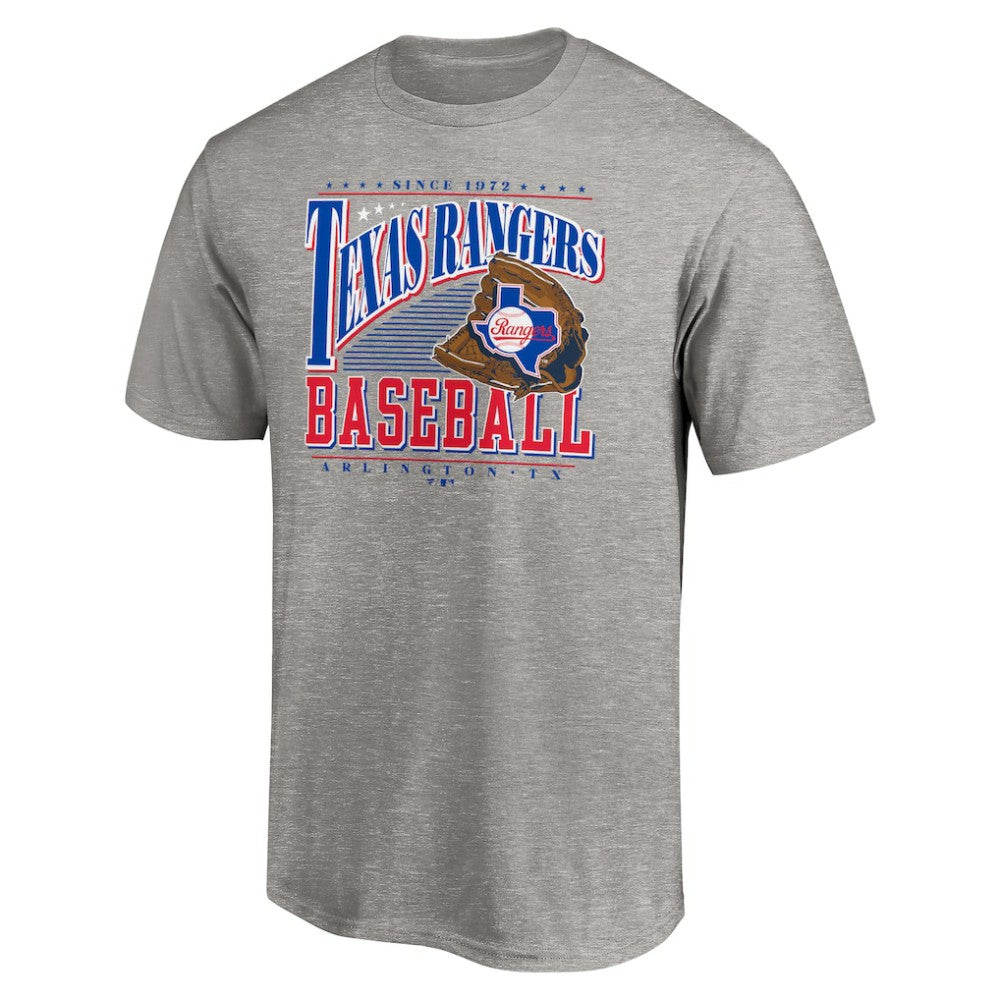 Texas Rangers Cooperstown Collection Winning Time T-Shirt - Heather Gray T-shirts