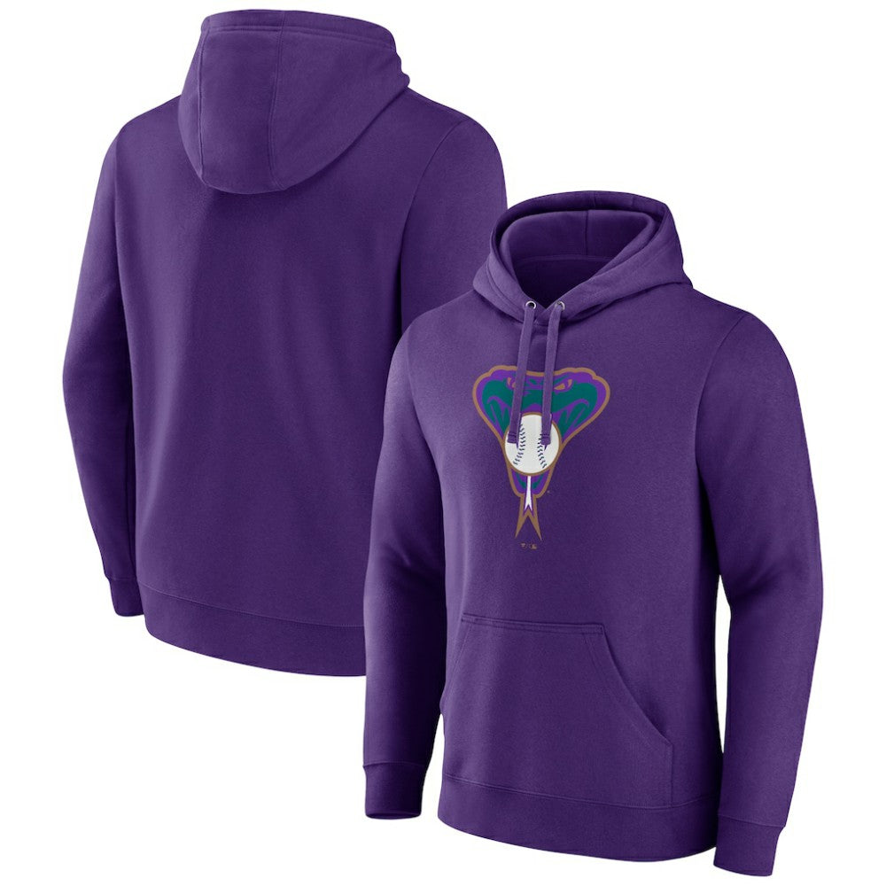 Arizona Diamondbacks Cooperstown Collection Pullover Hoodie - Purple Hoodies