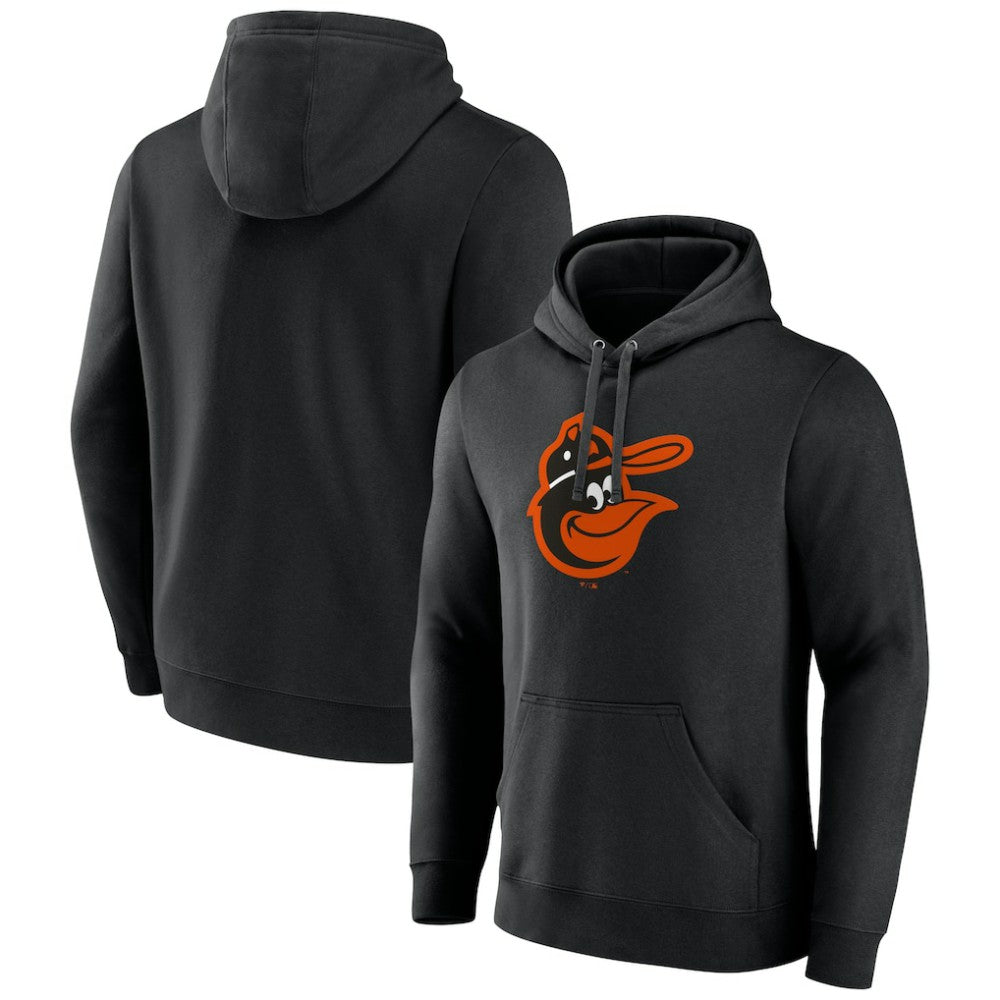 Baltimore Orioles Cooperstown Collection Pullover Hoodie - Black Hoodies