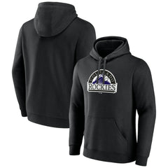 Colorado Rockies Cooperstown Collection Pullover Hoodie - Black Hoodies