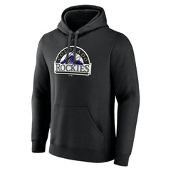 Colorado Rockies Cooperstown Collection Pullover Hoodie - Black Hoodies