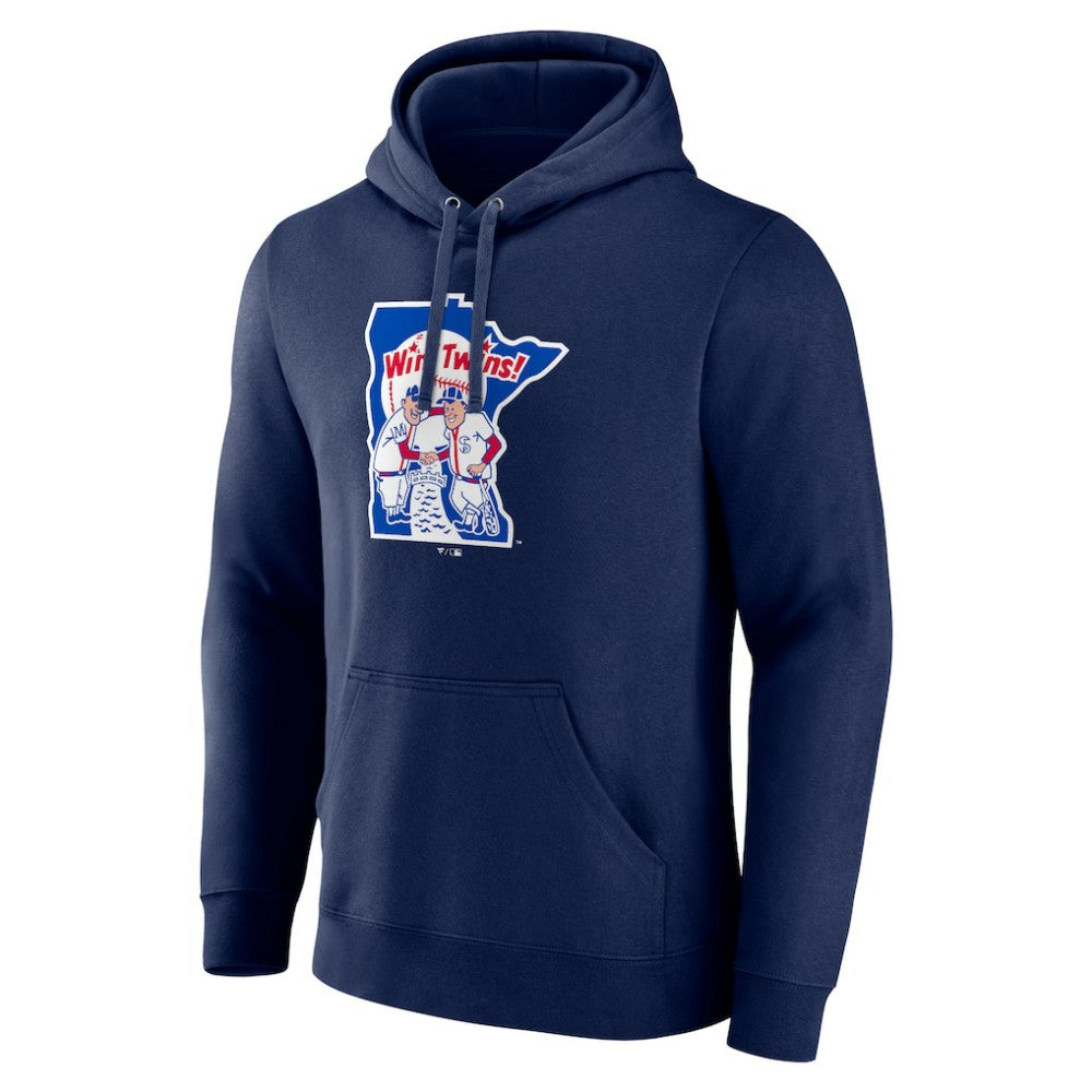 Minnesota Twins Cooperstown Collection Pullover Hoodie - Navy Hoodies
