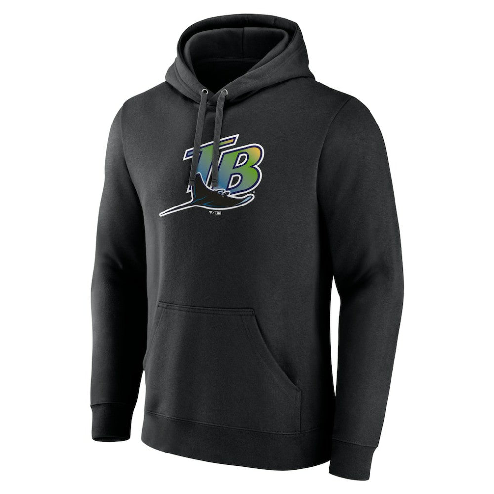 Tampa Bay Rays Cooperstown Collection Pullover Hoodie - Black Hoodies