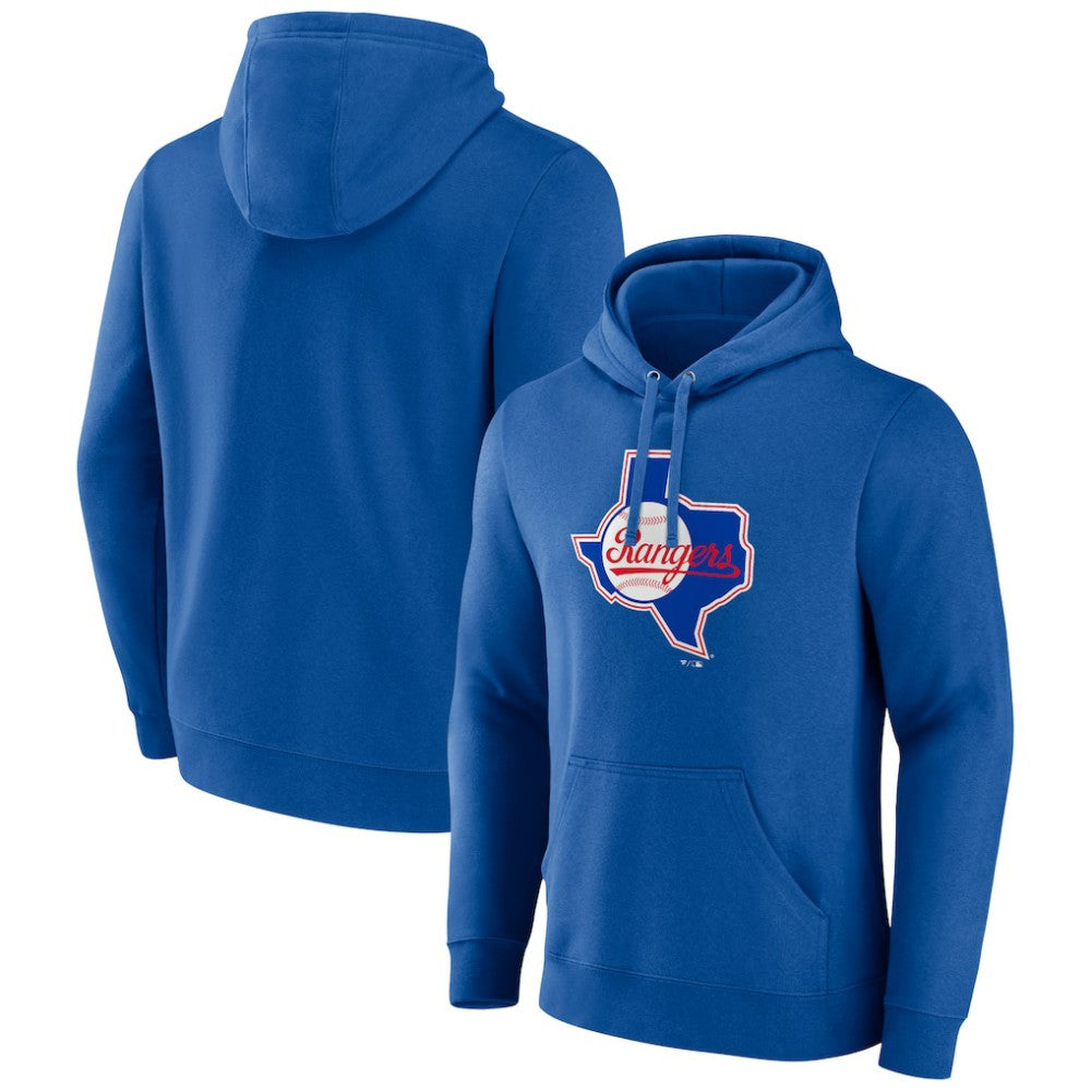 Texas Rangers Cooperstown Collection Pullover Hoodie - Royal Hoodies