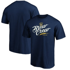 Milwaukee Brewers Team Adrenaline T-Shirt - Navy T-shirts