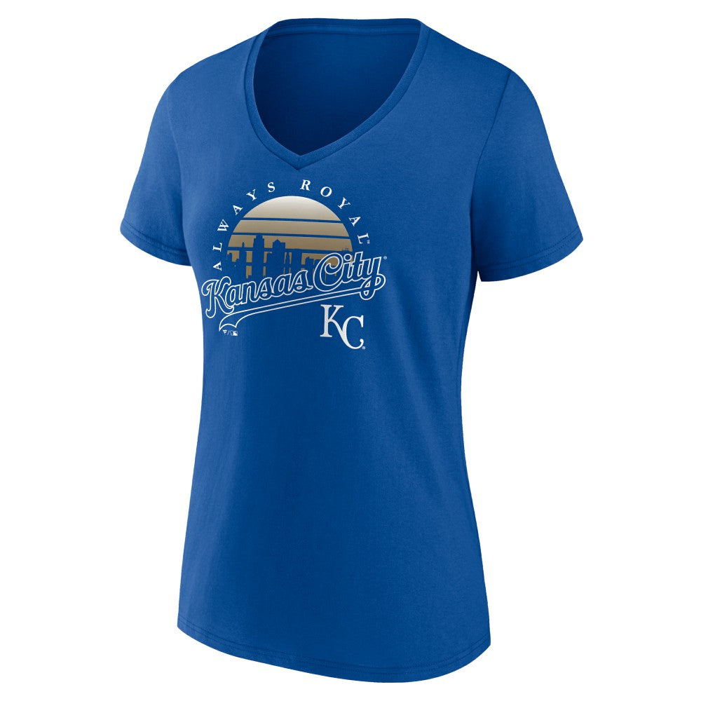 Kansas City Royals Women's One Champion V-Neck T-Shirt - Royal T-shirts