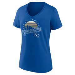 Kansas City Royals Women's One Champion V-Neck T-Shirt - Royal T-shirts