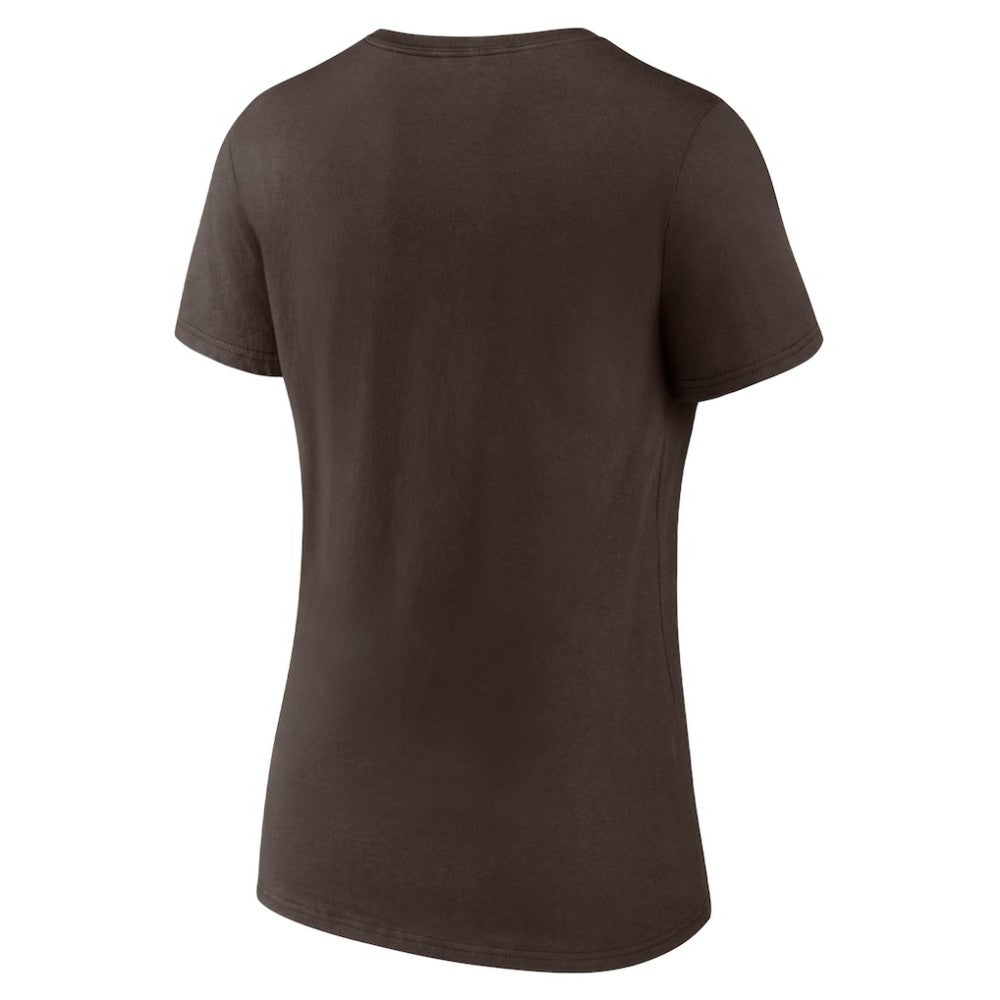 San Diego Padres Women's One Champion V-Neck T-Shirt - Brown T-shirts