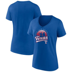 Texas Rangers Women's One Champion V-Neck T-Shirt - Royal T-shirts