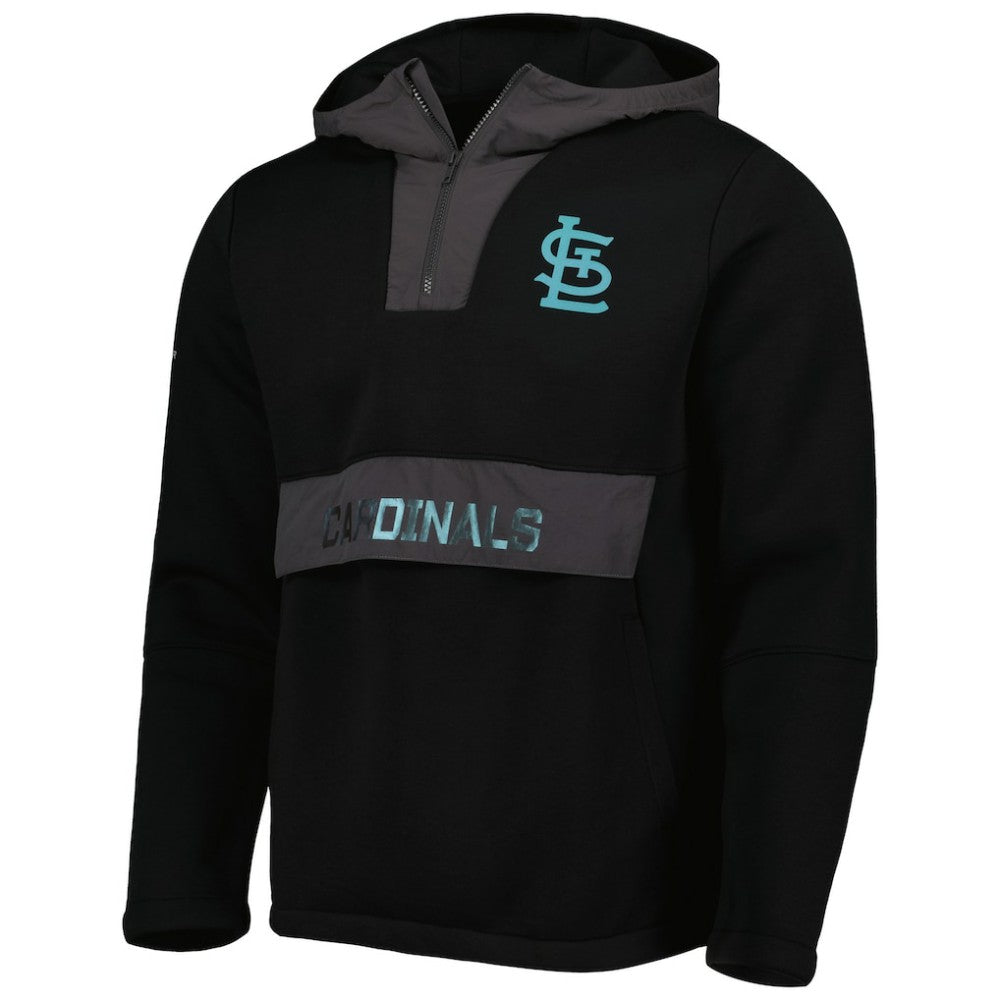 St. Louis Cardinals Levelwear Ruckus Quarter-Zip Hoodie - Black Hoodies