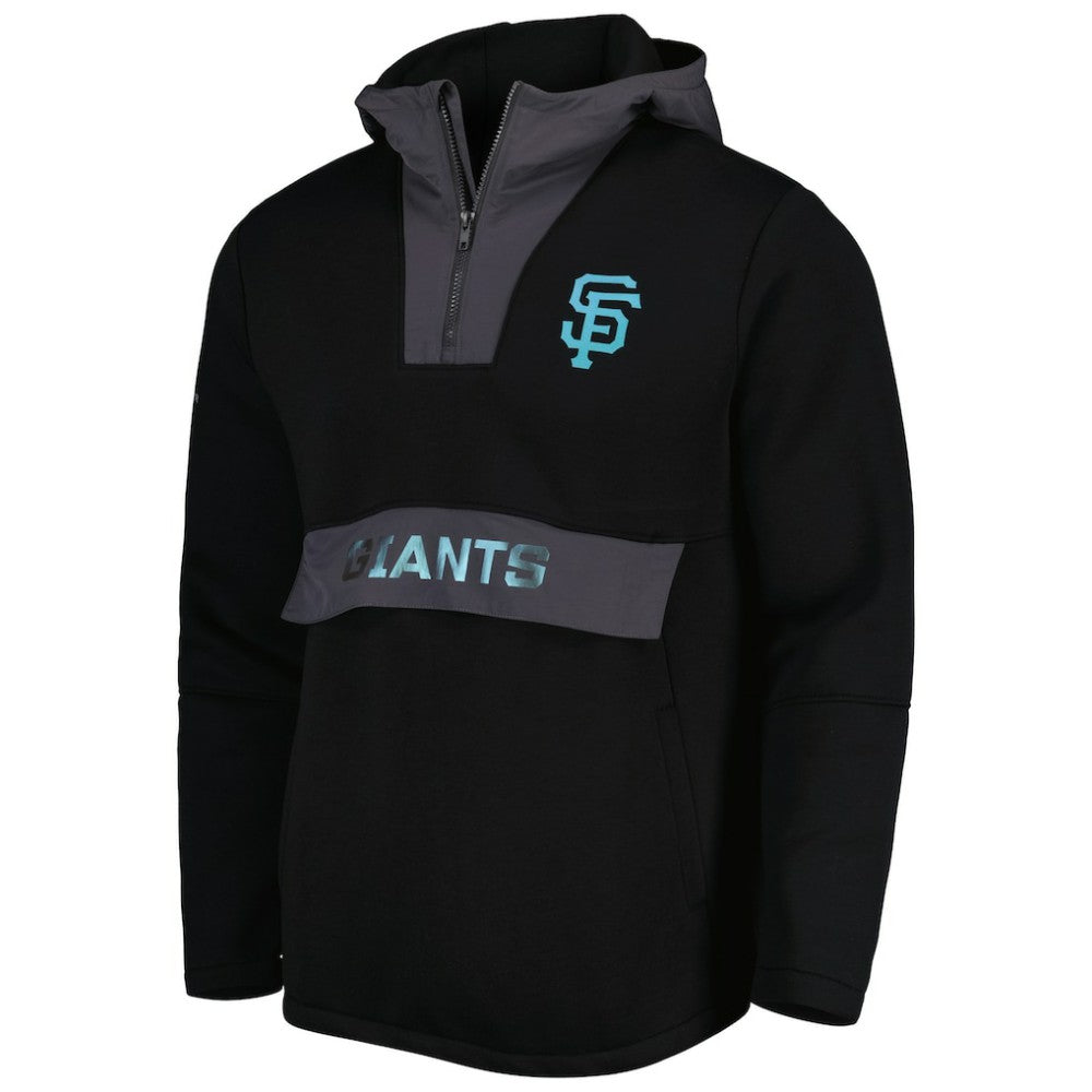 San Francisco Giants Levelwear Ruckus Quarter-Zip Hoodie - Black Hoodies