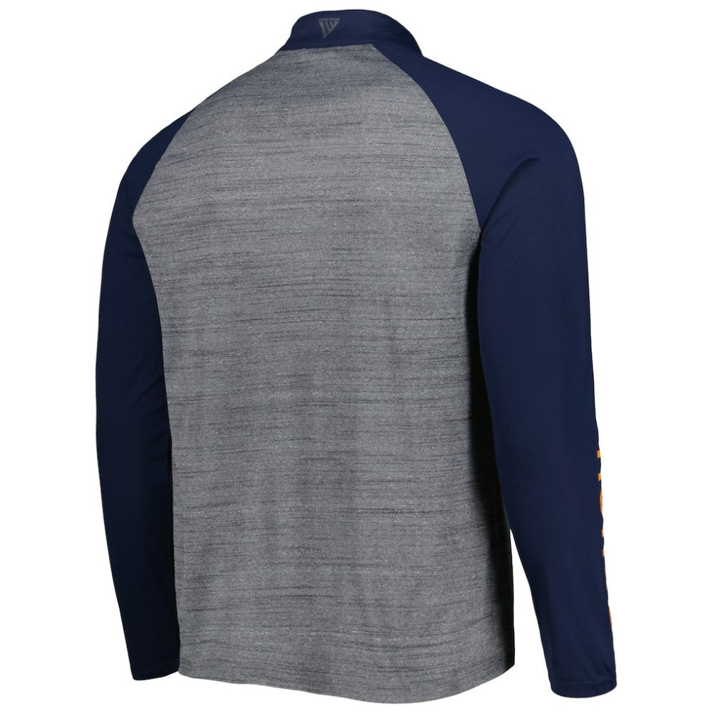 Houston Astros Levelwear Vandal Raglan Quarter-Zip Top - Heather Gray Tops