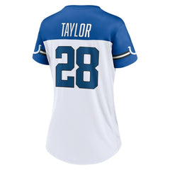 Jonathan Taylor Indianapolis Colts Women's Athena Name & Number V-Neck Top - White Tops
