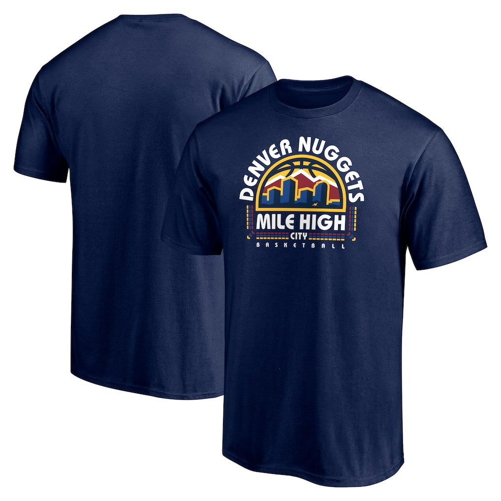 Denver Nuggets Push Ahead T-Shirt Navy