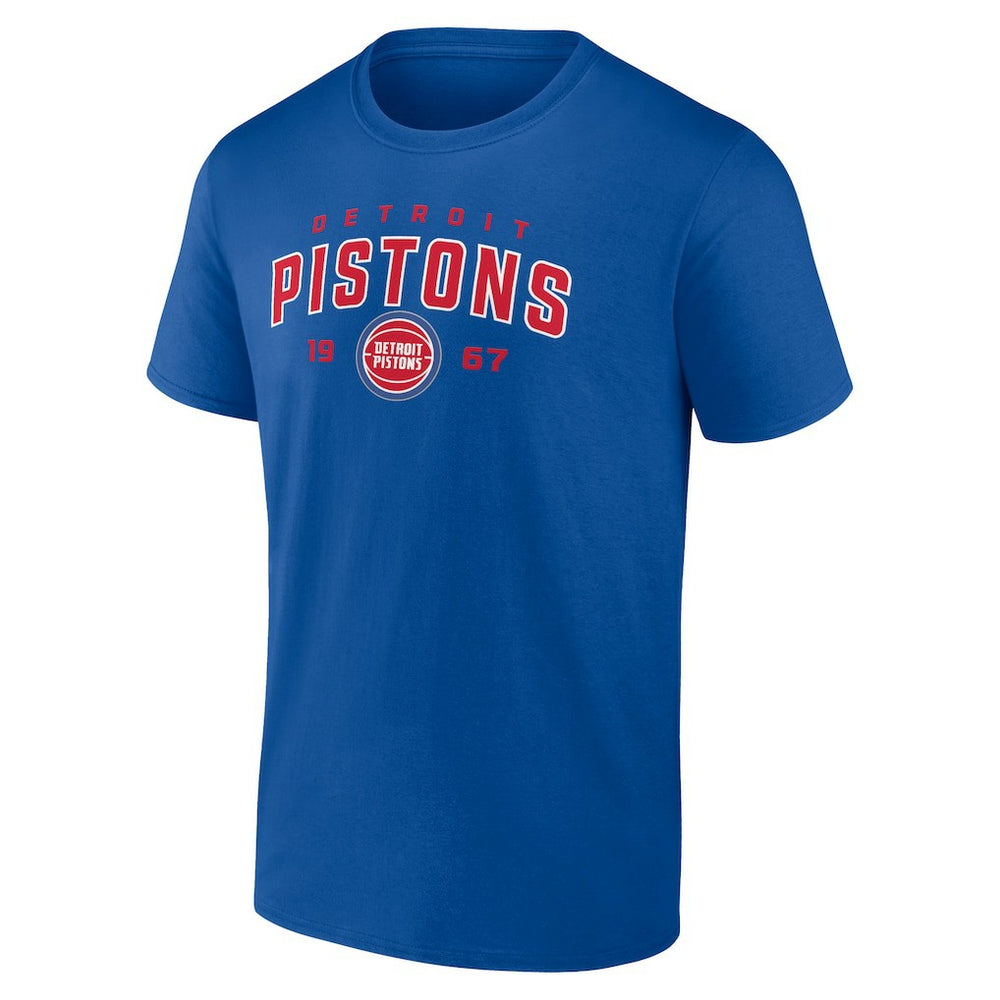 Detroit Pistons Rebel Logo T-Shirt Blue